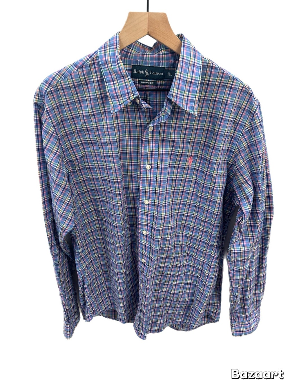 Polo Ralph Lauren Custom Fit Plaid Button Down Shirt Men’s Large